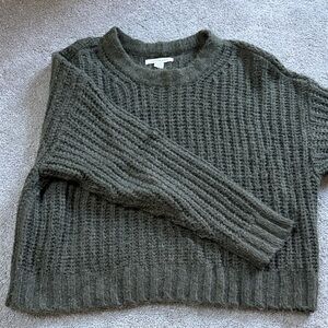 American Eagle Olive Knit Sweater